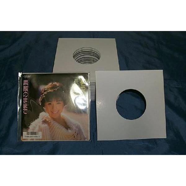 サプライ） 7インチ EPサイズ、白色紙ジャケット(穴有り)50枚