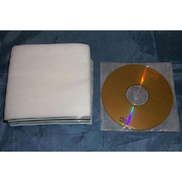 サプライ) CD・DVDの簡易包装 不織布100枚セット : トカゲの