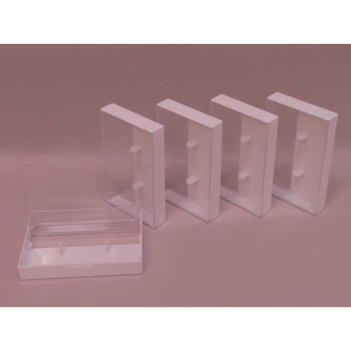 サプライ） カセットテープ用プラケース（透明／白色）5ケースセット