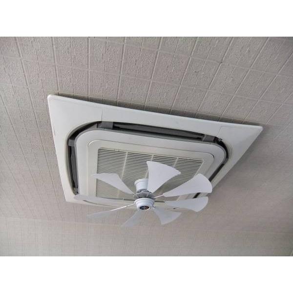 エコエコファン ターボ 天カセ型 TEZ-502 天井埋込型エアコン用 業務用エアコン エアコンファン シーリングファン 天井エアコン エコエコファン ターボ式 TEZ-502 ブルー エアコン風よけ&省エネ対策