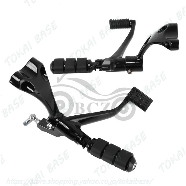 【互換品】ステップ ペダル スポーツスター フォワードコントロールキット ブラック XL 883 1200 2014 -2022 ハーレー スポーツスター XL X48 シフトペダルの画像