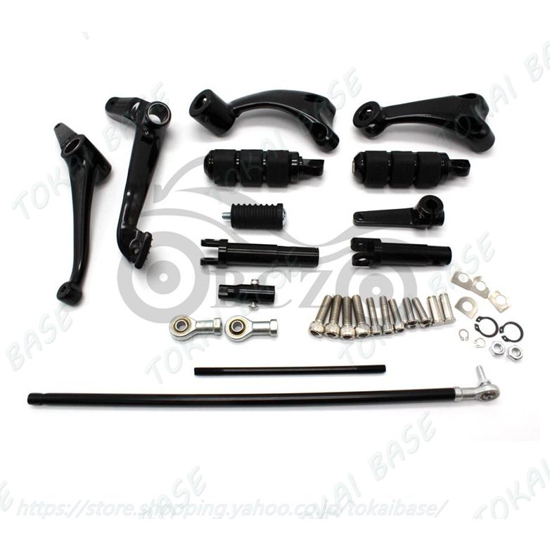 【互換品】ステップ ペダル スポーツスター フォワードコントロールキット ブラック XL 883 1200 2014 -2022 ハーレー スポーツスター XL X48 シフトペダルの画像