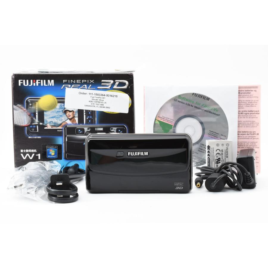 美品 FUJIFILM 3Dカメラ FinePix REAL ブラック F FX-3D W1 