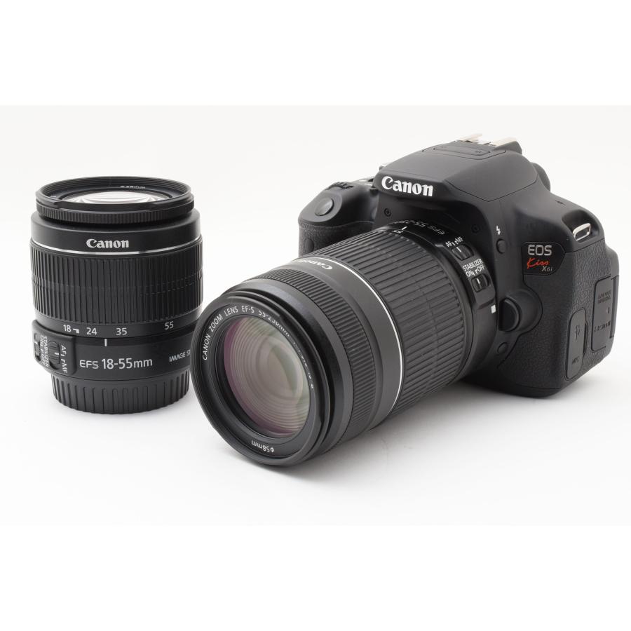 新品並み シャッター数410回 Canon EOS Kiss X6i ダブルズーム 新品並み シャッター数410回 Canon EOS Kiss X6i ダブルズーム