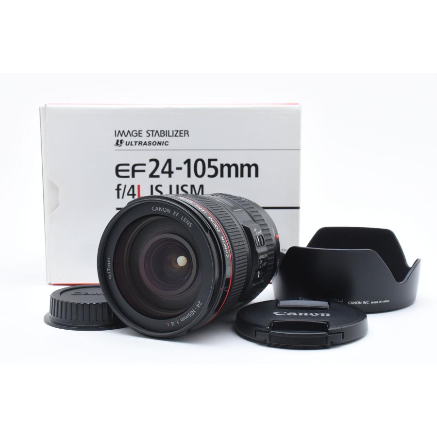 箱付き Canon EF 24-105mm F4L IS USM 美品 : TOKAICAMERA - 通販 