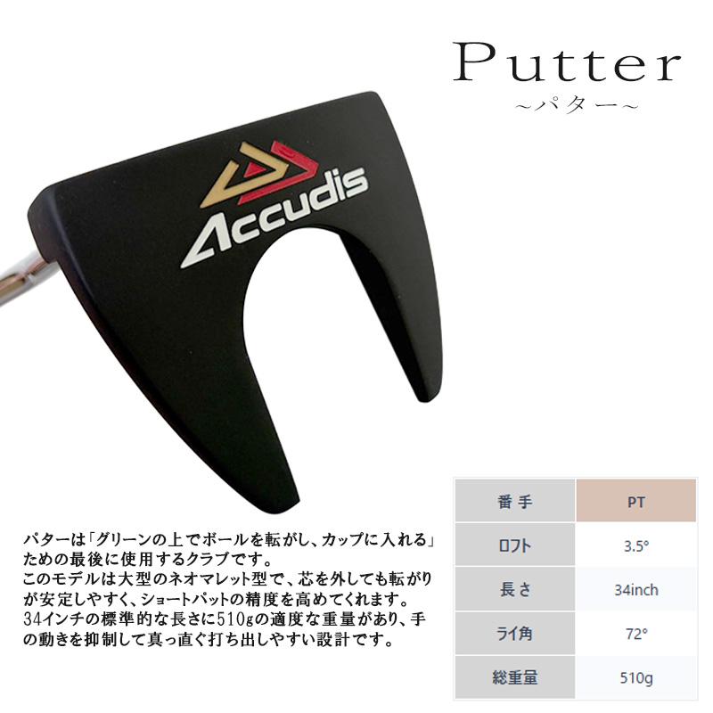 ゴルフクラブセット メンズ 左利き用 レフティ アキュディス GS10