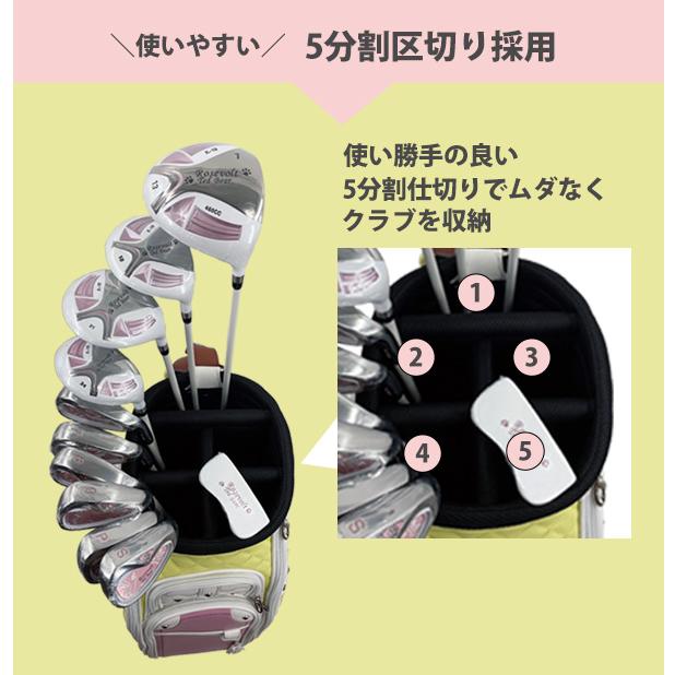 沙羅キャロウェイ レディース キャディバッグ８.５型 ヘッドカバー付 沙羅キャロウェイ レディース キャディバッグ8.5型