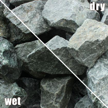 青砕石 割栗石 150-300mm 18kg / おしゃれ diy リフォーム 庭 石 庭石