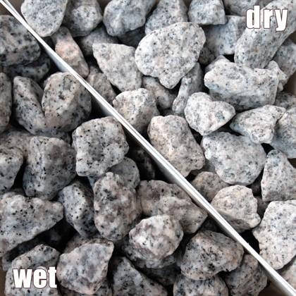 白川みかげ砂利 8分 (約21-30mm) 10kg / 庭 砂利 おしゃれ 庭石 石 白