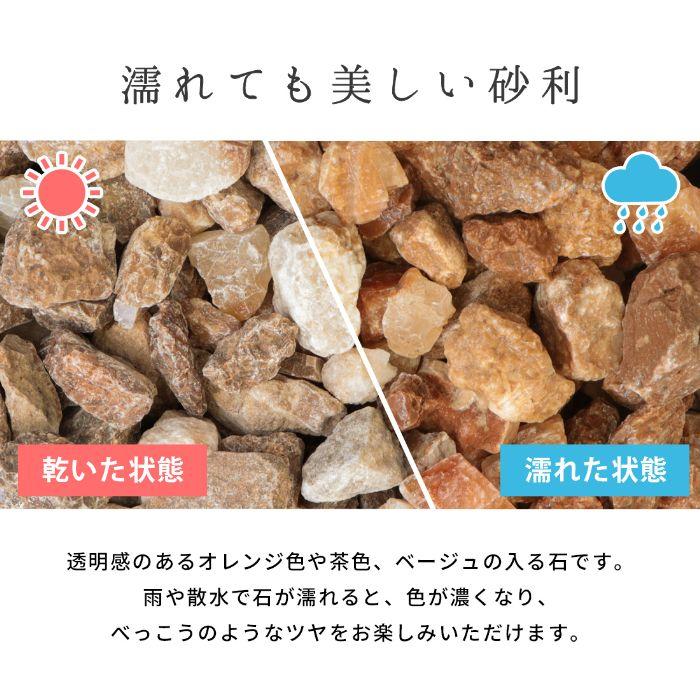 小さい石 アンバークォーツ 20-40mm 5kg / 砂利 庭 おしゃれ 石 庭石 敷石