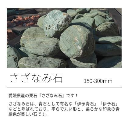 さざなみ石 150-300mm 18kg / 庭 石 おしゃれ 庭石 レイアウト 大きい