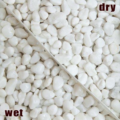 白玉石 10mm 200kg (20kg×10袋) / 庭 砂利 おしゃれ 石 白 ホワイト