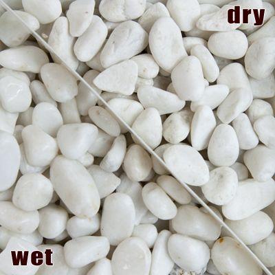 白玉石 15mm 600kg (20kg×30袋) / 砂利 庭 石 白 大量 おしゃれ diy