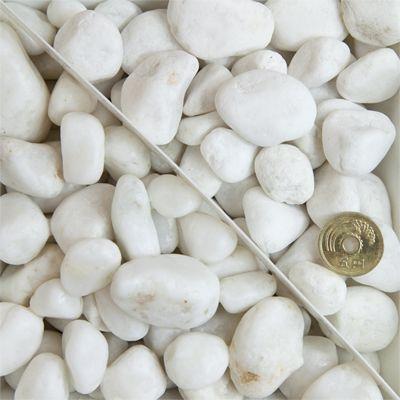 白玉石 25mm 200kg (20kg×10袋) / 庭 砂利 白 石 おしゃれ 白砂利 diy
