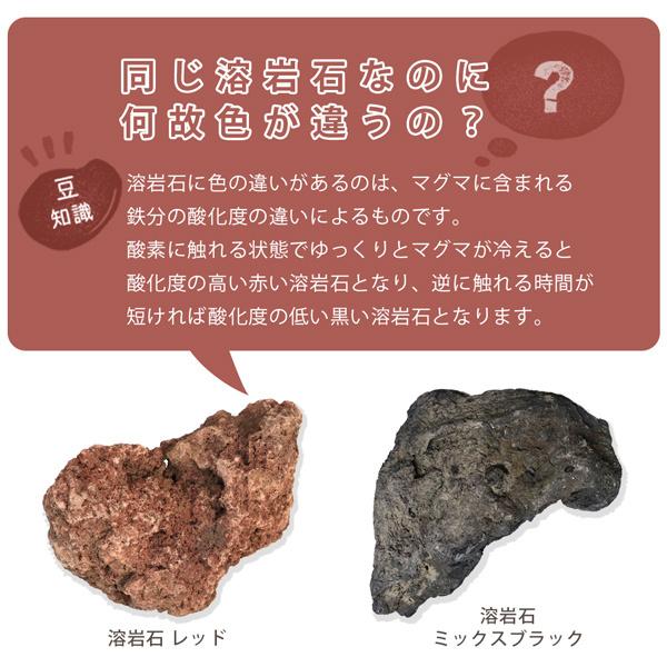 溶岩石 ミックスブラック 100-200mm 8kg以上 / 庭 石 おしゃれ