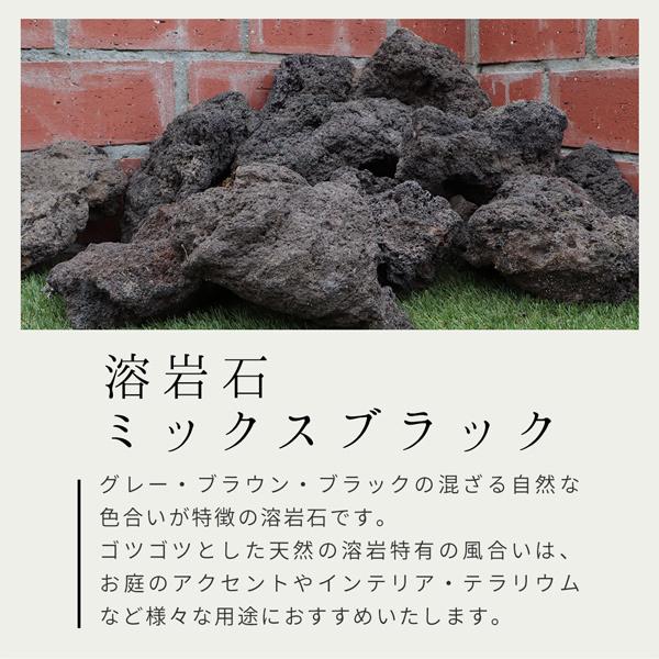溶岩石 ミックスブラック 50 100mm 240kg 8kg 30箱 庭 石 大量 おしゃれ 園芸 エクステリア リフォーム 外構 造園 石材 Vol Mix S 30 東海砂利 株式会社 通販 Yahoo ショッピング