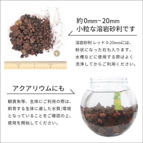 溶岩砂利 レッド 0-20mm 10kg / おしゃれ 庭 溶岩石 溶岩 熔岩 砂利 石