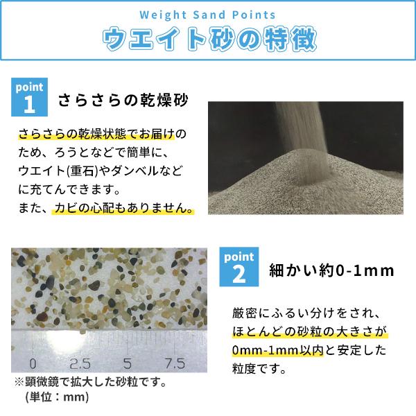 ウエイト砂 0-1mm 5kg / 砂 乾燥 重り 錘 おもり ダンベル 注水式 筋 