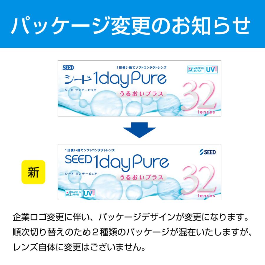 ワンデーピュアうるおいプラス 32枚入 8箱セット シード SEED 1dayPure 近視用 遠視用 送料無料_2