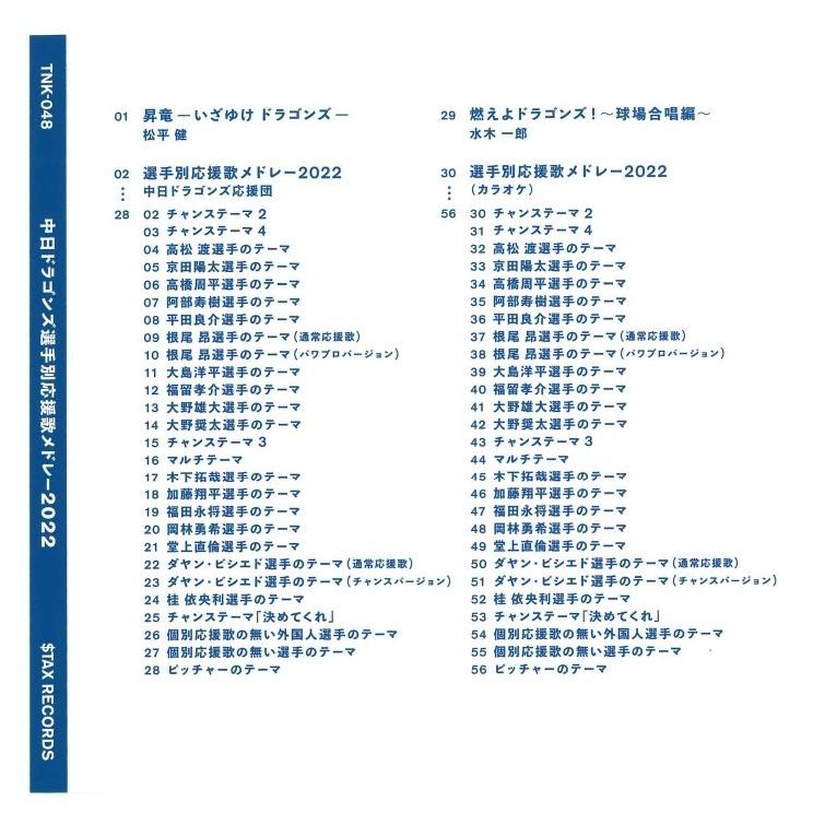 中日ドラゴンズ 選手別応援歌メドレー 22 Sf201 東海ラジオ 東桜online Store 通販 Yahoo ショッピング