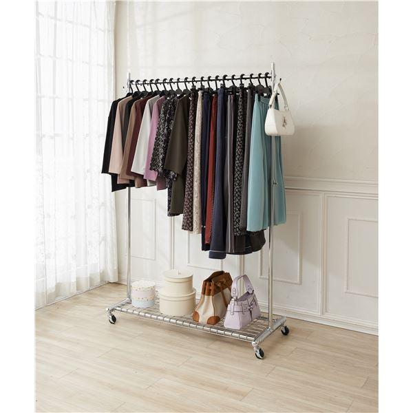 送料無料 頑丈 ハンガーラック 衣類収納 シングル 幅1cm スチール製 収納棚 キャスター付き 店舗 ベッドルーム リビング 流行に Mtkbrasil Com Br