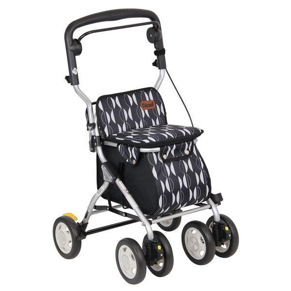 メーカー包装済 シルバーカー 手押し車 ミドルタイプ 北欧デザイン 幸和製作所 ルーティii ブラック 介護用品 福祉用品 人気が高い Tedgas Com