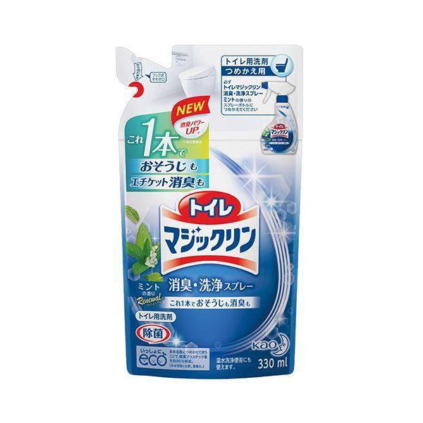 保証書付 まとめ 花王 トイレマジックリン消臭 洗浄スプレー ミントの香り つめかえ用 330ml 1個 30セット 注目の Studiostodulky Cz