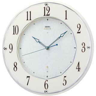 【お取寄せ品】セイコークロック エムブレム 電波掛時計 HS524W