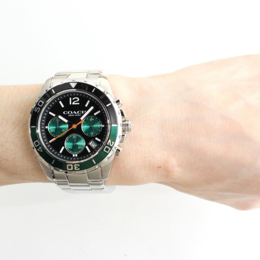 COACH クロノグラフ 腕時計 ブラック/シルバー