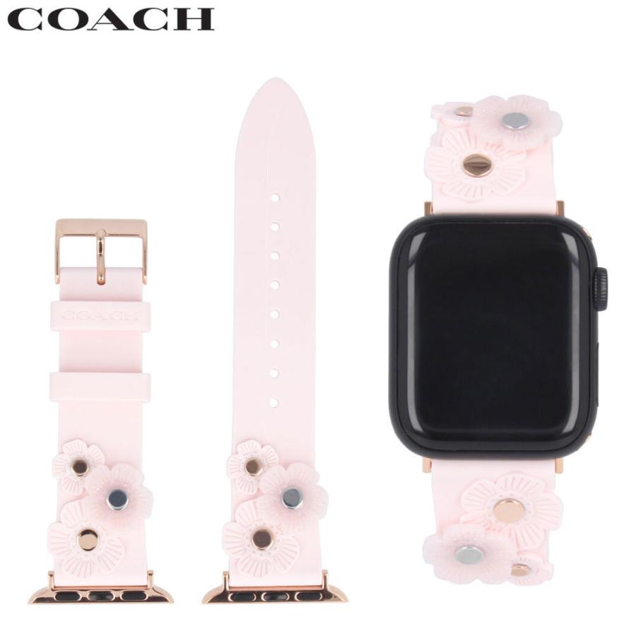 COACH コーチ Apple Watch アップルウォッチ 腕時計 レディース 付け替えベルト 38mm 40mm 対応 ラバー フラワー