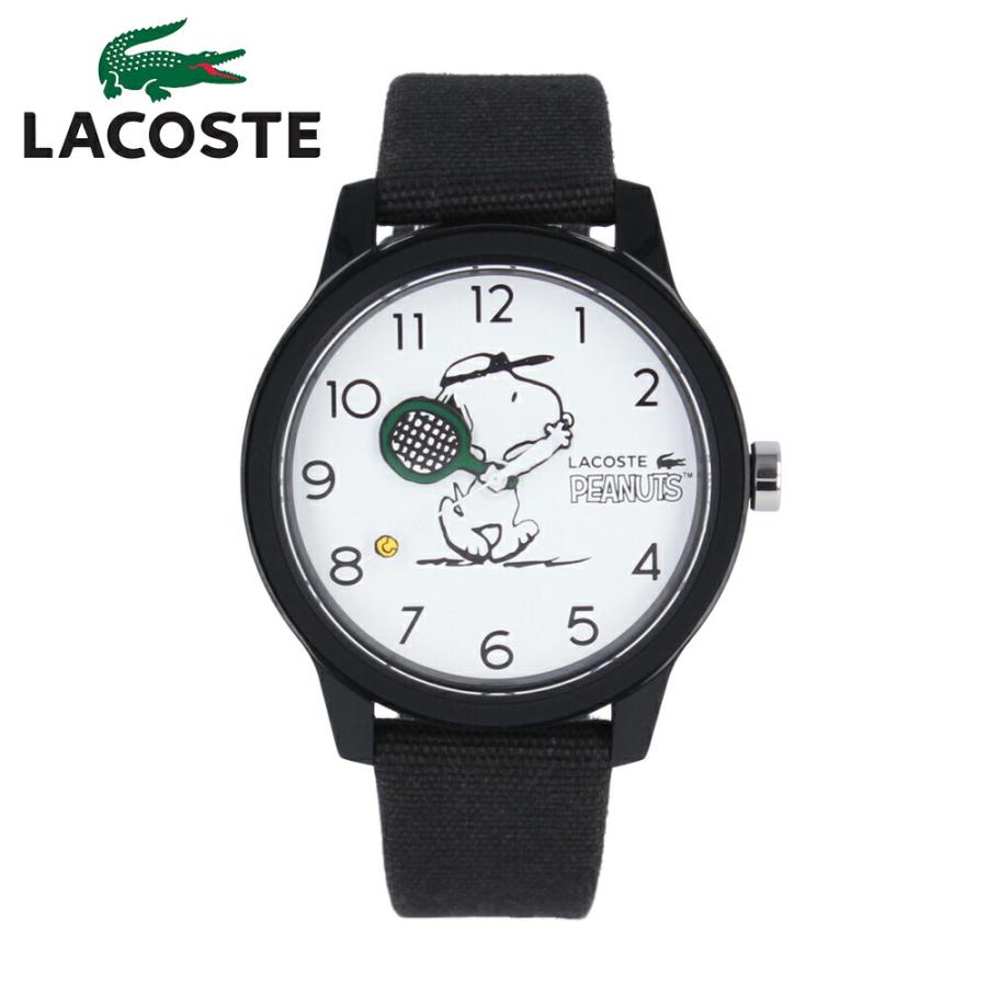 Lacoste ラコステ Lacoste Peanuts Snoopy ピーナッツ スヌーピー コラボ 腕時計 時計 メンズ クオーツ ブラック ホワイト グリーン 1年保証 時計倉庫tokia 通販 Yahoo ショッピング