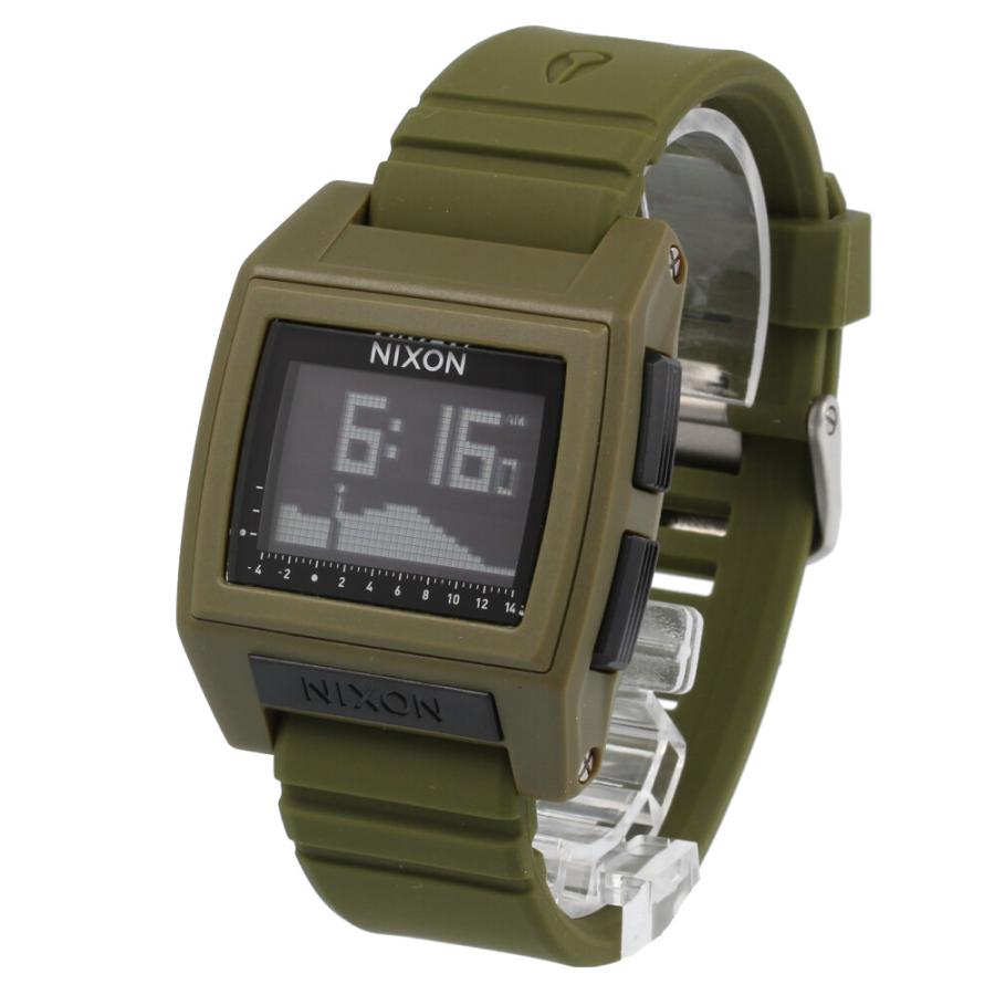 輝く高品質な Nixon ニクソン A Base Tide Pro ベースタイドプロ 腕時計 メンズ デジタル シリコン Surplus カーキ サーフィン 超目玉 Thepointpattaya Com