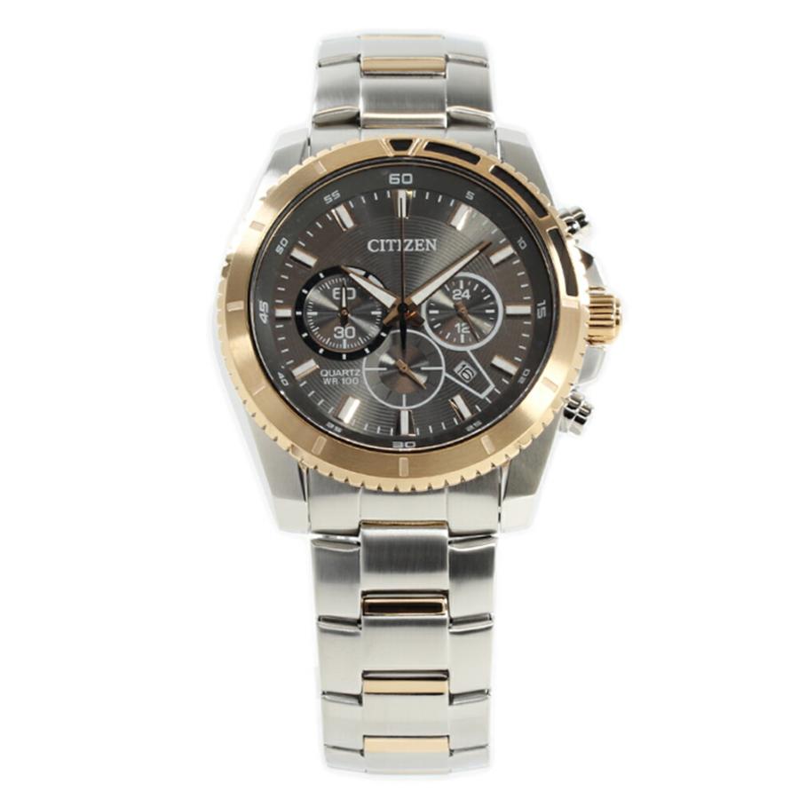 CITIZEN AN8204-59H シチズン クロノグラフ メンズ シルバー ローズ 