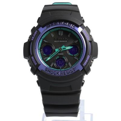 【極美品】CASIO　G-SHOCK　AWG-M100SBL 電波ソーラー 楽天市場】G-SHOCK デジタル×アナログ ジーショック 電波