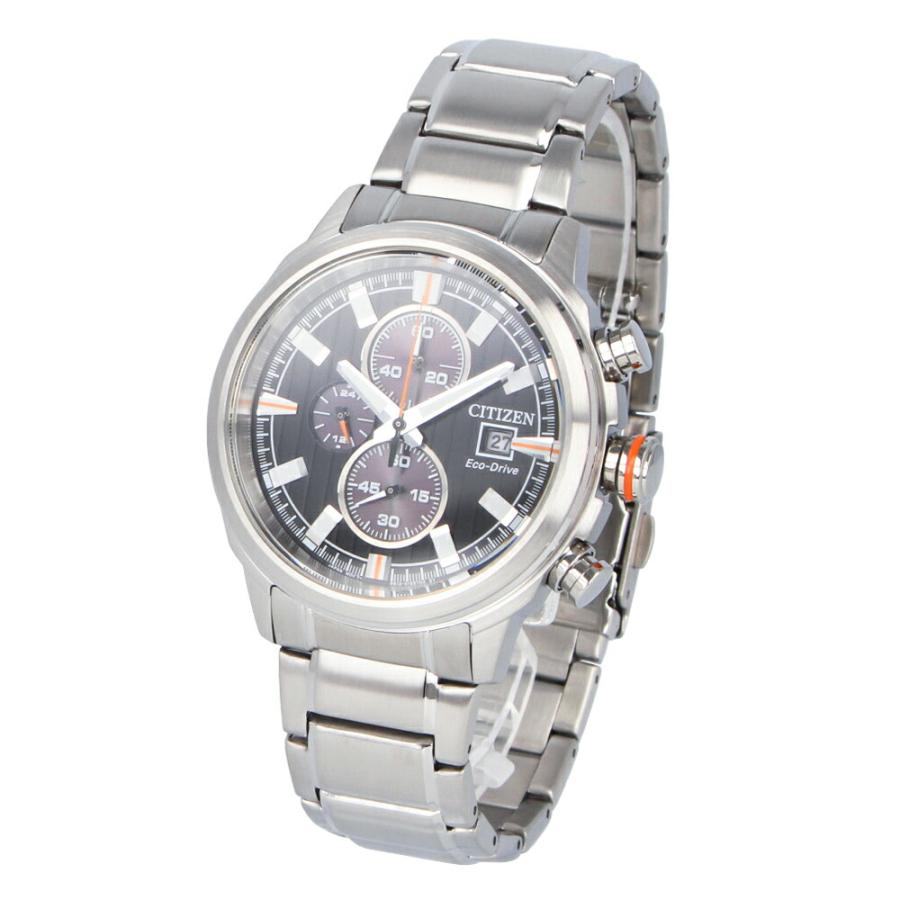 シチズン アテッサ エコドライブ クロノグラフ チタン製 電波ソーラー 稼働品 CITIZEN シチズン Eco-Drive エコドライブ腕時計 メンズ ソーラー