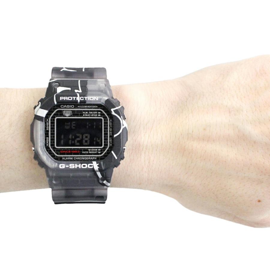 CASIO カシオ G-SHOCK ジーショック Gショック Street Spirit 腕時計 時計 メンズ デジタル ステンレス 樹脂 グレー ブラック スケルトン DW-5000SS-1 1年保証｜tokei-tokia｜05