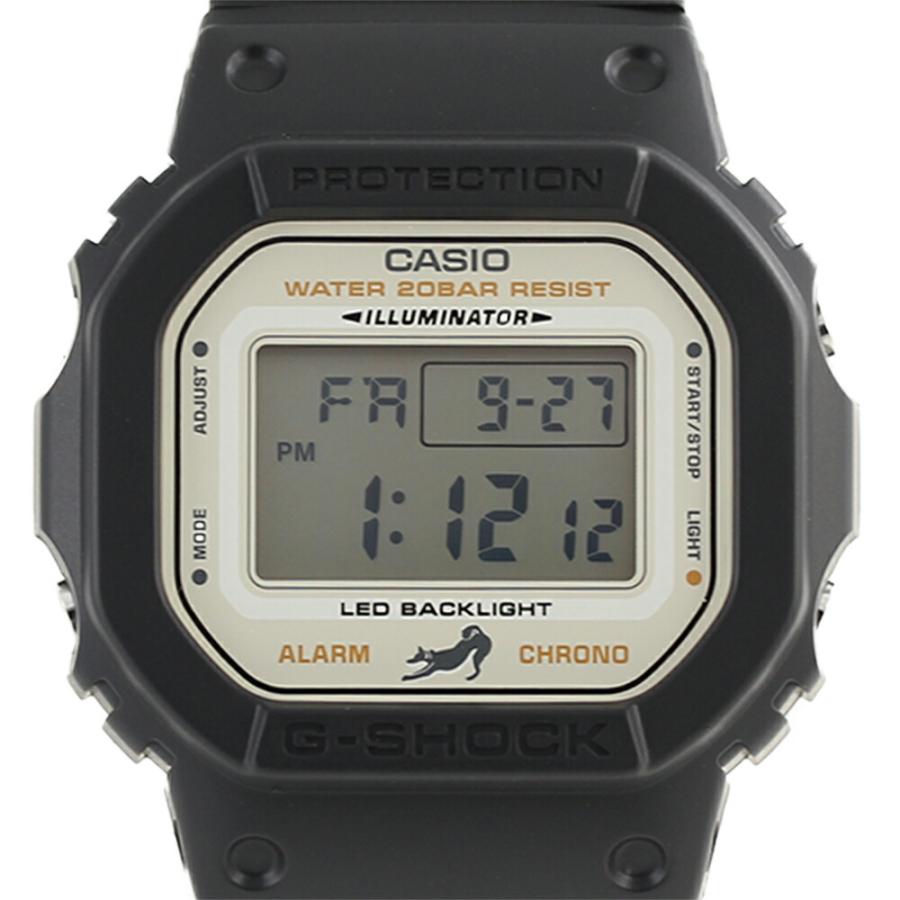 G-SHOCK gショック CASIO DW-5600SHB-1 5600 SERIES デジタル 柴犬