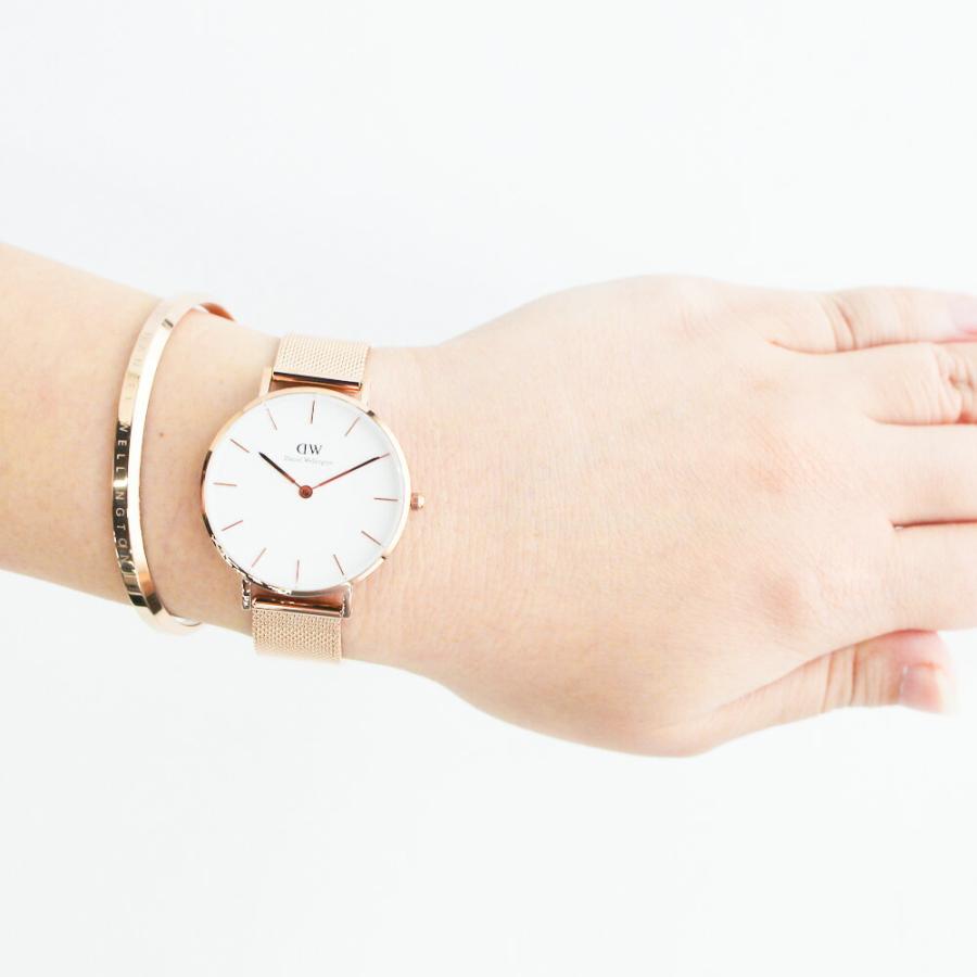 バングル付き 新作 ダニエルウェリントン 32mm CLASSIC PETITE Petite Sterling Silver