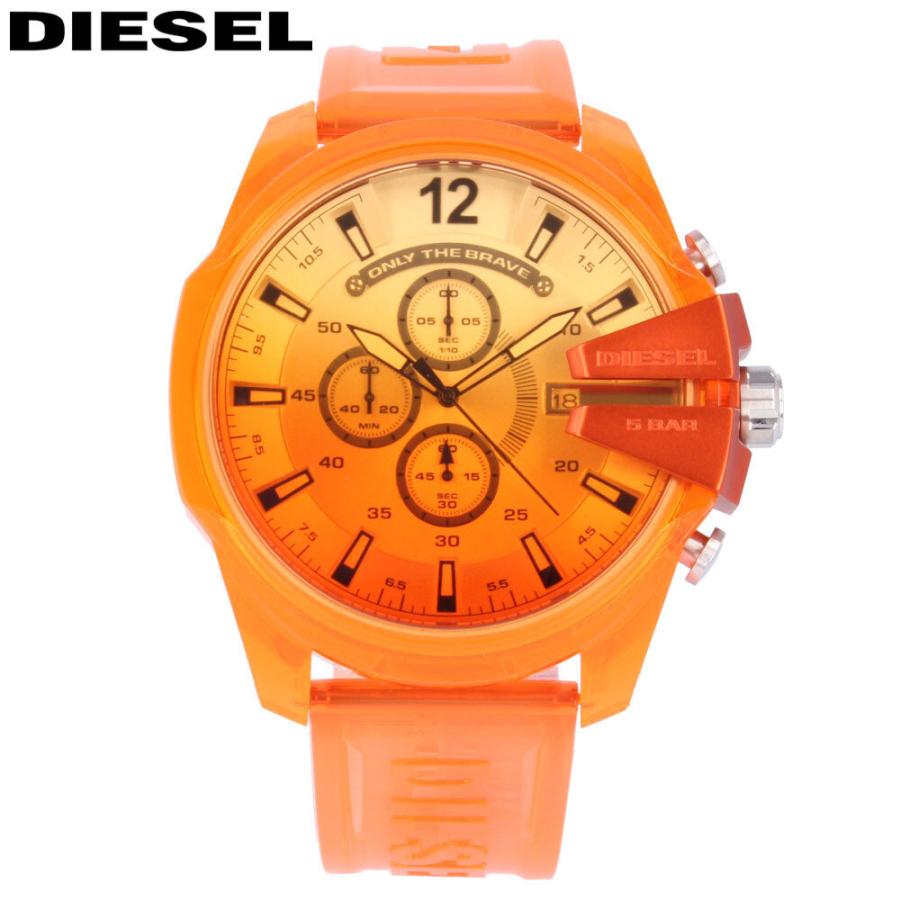 DIESEL ディーゼル 腕時計 メンズ アナログ クオーツ クロノグラフ クリア スケルトン オレンジ DZ4533 : dz4533 :  時計倉庫TOKIA - 通販 - Yahoo!ショッピング