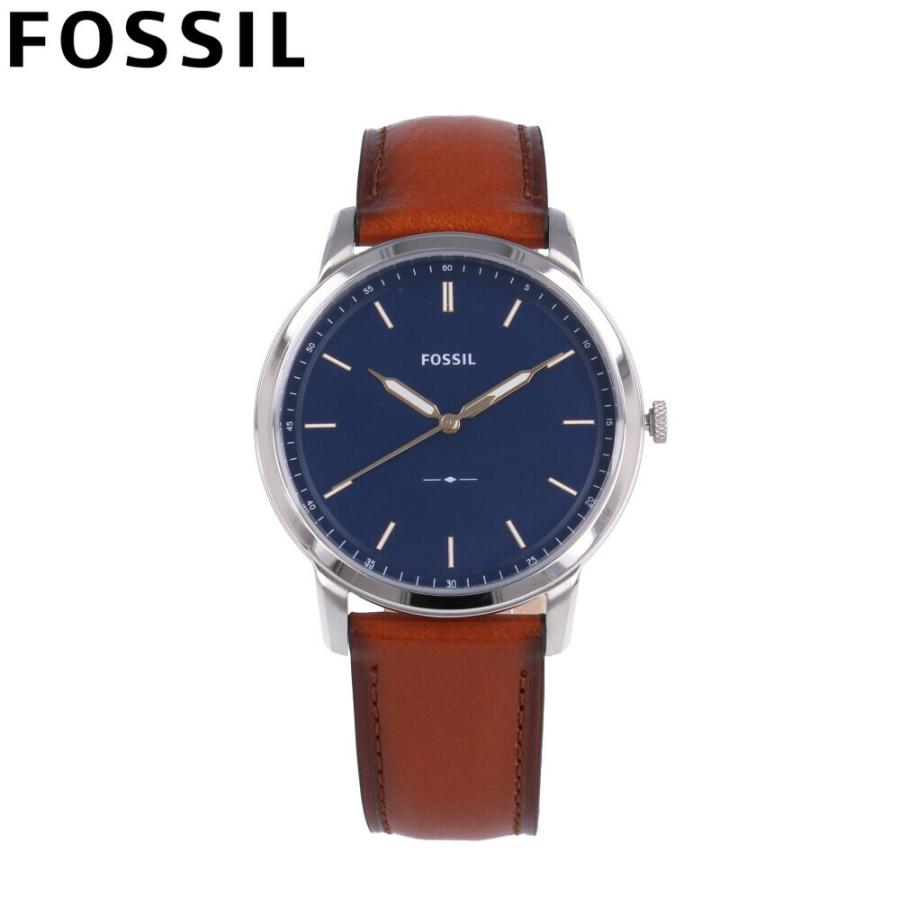 FOSSIL フォッシル腕時計 メンズ レザー ブラウン ブルー カジュアル 