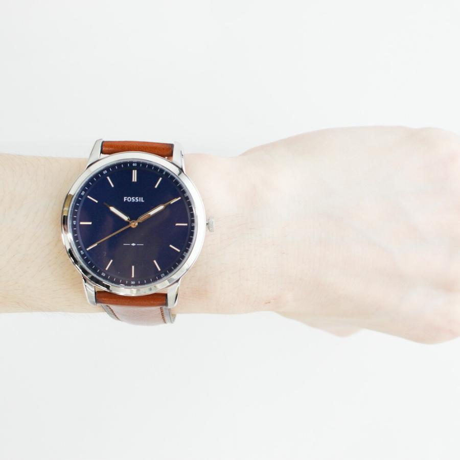 FOSSIL フォッシル腕時計 メンズ レザー ブラウン ブルー カジュアル 