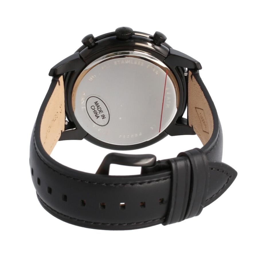 FOSSIL フォッシル 腕時計 メンズ 男性 クオーツ 電池 クロノグラフ TOWNSMAN タウンズマン 仕事 レザー 革 ブラック ...