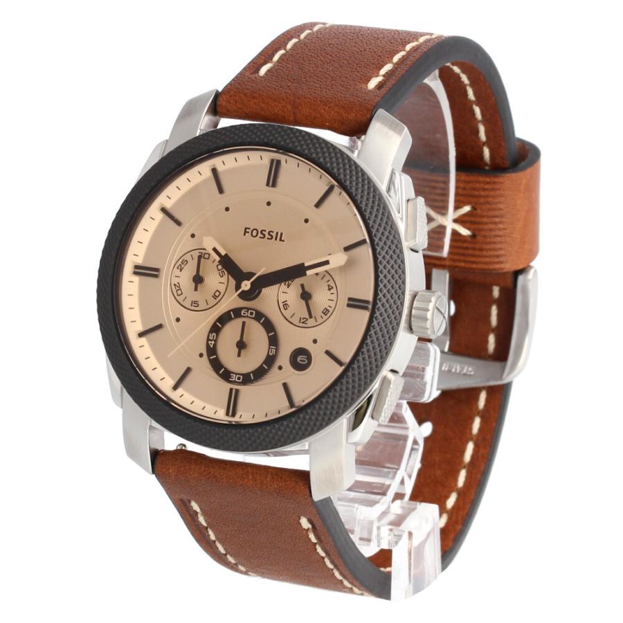 FOSSIL フォッシル FS5620 Machine マシーン 腕時計 メンズ レザー ブラウン クロノグラフ : 時計倉庫TOKIA ...