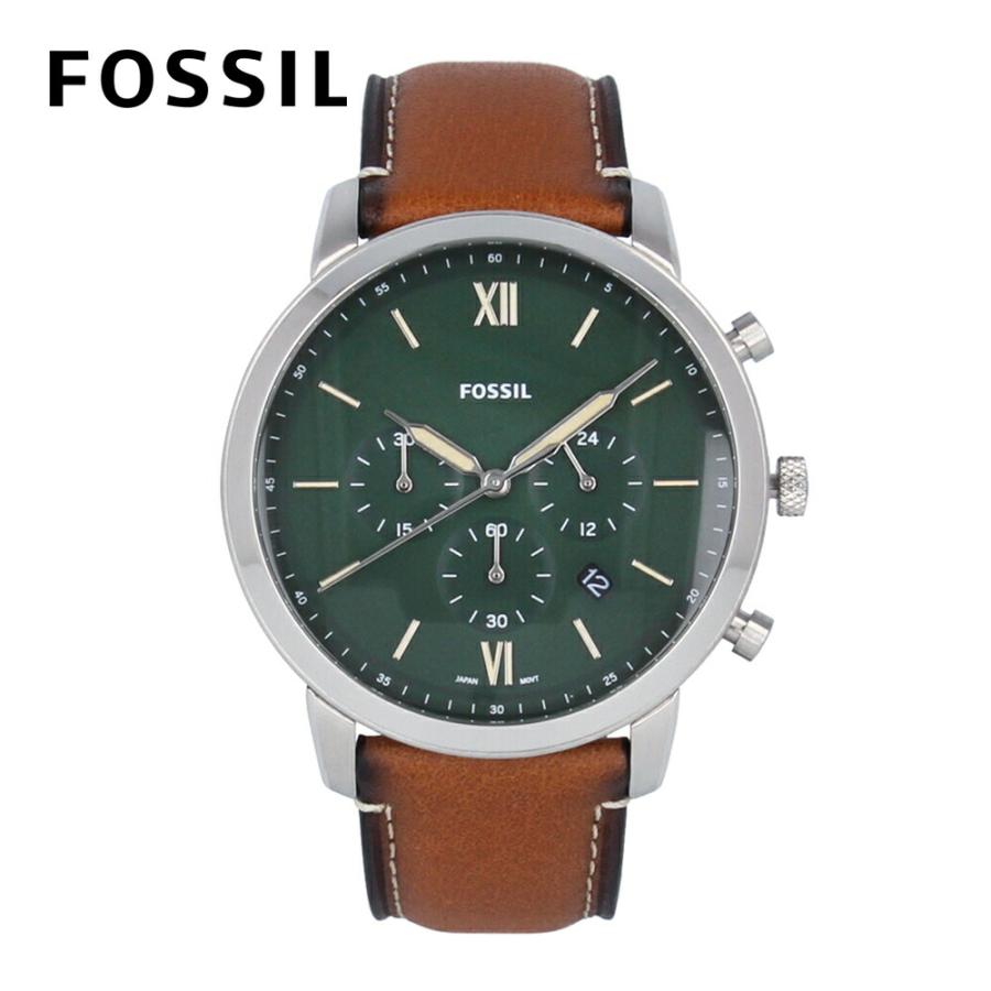 FOSSIL フォッシル NEUTRA 腕時計 時計 メンズ クオーツ アナログ クロノグラフ ステンレス レザー ブラウン シルバー ...
