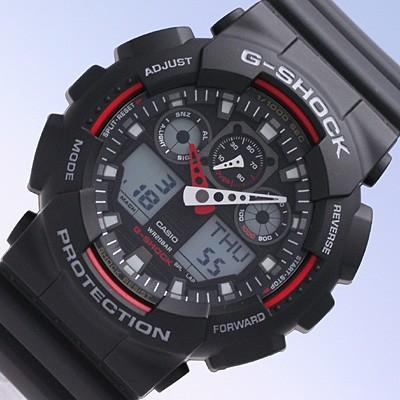 CASIO カシオ G-SHOCK ジーショック Gショック 腕時計 時計 メンズ アナログ デジタル 防水 カジュアル アウトドア スポーツ GA-100-1A4 母の日｜tokei-tokia｜02