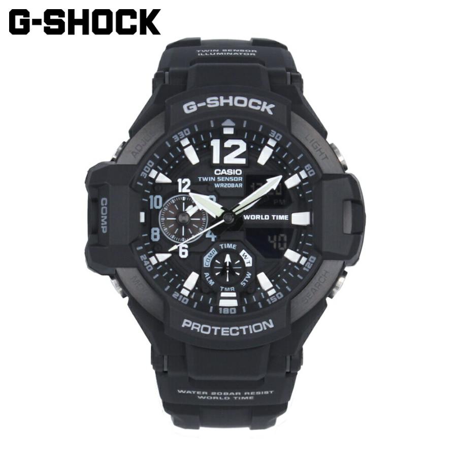 CASIO カシオ G-SHOCK ジーショック Gショック MASTER OF G GRAVITYMASTER 腕時計 時計 メンズ クオーツ 樹脂  ステンレス ブラック GA-1100-1AJF 1年保証 : ga-1100-1a--j : 時計倉庫TOKIA - 通販 -