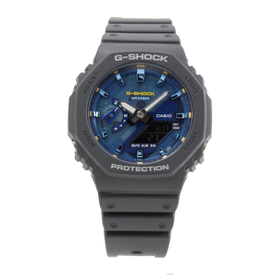 CASIOカシオーク G-SHOCK GA-2100AS 超美品ほぼ未使用 G-SHOCK gショック CASIO GA-2100AS-2A アナデジ クオーツ ネイビー