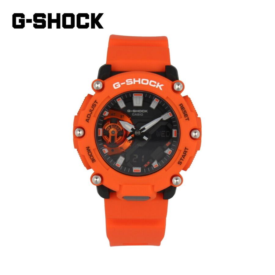 【送料無料/新品】  G-SHOCK カシオ CASIO ジーショック 父の日 1年保証 ギフト プレゼント GA-2200M-4A ブラック オレンジ カーボン アナデジ クオーツ 防水 メンズ 腕時計 腕時計