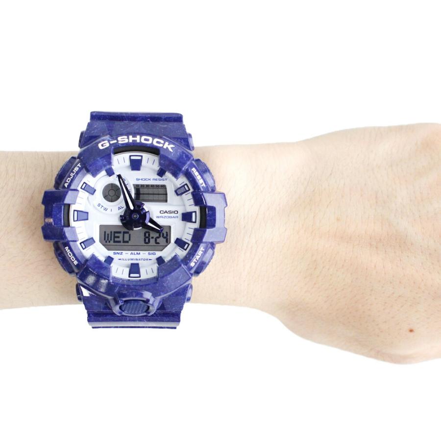 CASIO G-SHOCK GA-700BWP-2ADR デジタル腕時計 GA700BWP-2A | G-SHOCK ANALOG-DIGITAL Blue, Light blue | CASIO