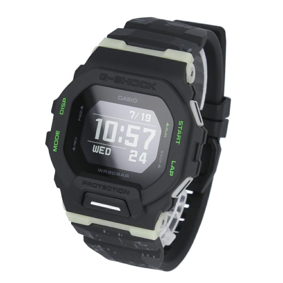 CASIO カシオ G-SHOCK ジーショック Gショック G-SQUAD Gスクワッド 腕時計 時計 メンズ 防水 クオーツ デジタル Bluetooth ブラック GBD-200LM-1 1年保証｜tokei-tokia｜02